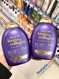 BỘ ĐÔI DẦU GỘI VÀ DẦU XẢ THICK & FULL BIOTIN COLLAGEN CHAI 385ML hàng Đức