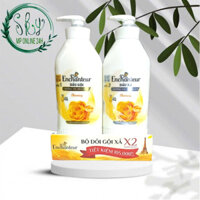 Bộ đôi Dầu gội và Dầu xả Enchanteur dưỡng tóc siêu mượt Charming 600g + 550g