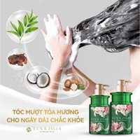 Bộ đôi Dầu Gội - Xả phục hồi tóc, kích mọc tóc Elna