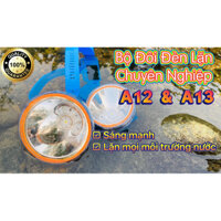 (BỘ ĐÔI ĐÈN LẶN CHUYÊN NGHIỆP) Đèn Đội Đầu A13 & A12 Lặn Mọi Môi Trường Nước, Cực Sáng