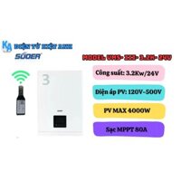 Bộ đổi điện đa dụng 3200W - 24V điện áp 120V - 500V sạc MPPT 80A sạc AC 80A Tặng Wifi - VMS-III-3.2K-24V-Wifi