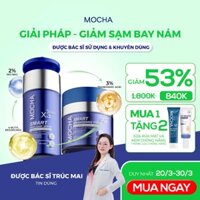 Bộ đôi giảm thâm nám Mocha giảm sạm nám tàn nhang trắng da - Serum 30ml + Kem dưỡng 30g