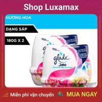 Bộ Đôi GLADE Sáp Thơm Hương Cỏ Hoa 180gx2 DTK112588656 - Shop LuxaMax - Double glade fragrant wax flower grass 180gx2