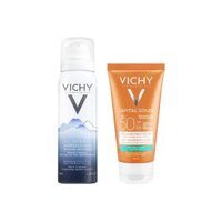 Bộ Đôi Kem Chống Nắng Ngừa Thâm Nám Vichy Ideal Soleil (50ml) & Xịt Khoáng Vichy Eau Thermale Minéralisanie (50ml)