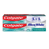 Bộ Đôi Kem Đánh Răng Colgate Max White Tinh Thể The Mát Tuýp 137g