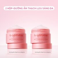 Bộ đôi Kem dưỡng ẩm thạch lựu chứa Niacinamide sáng da GLAD2GLOW 30g