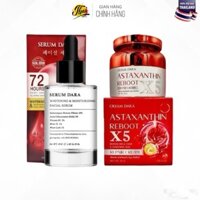 Bộ đôi kem dưỡng Cream Dara Astaxanthin Reboot X5 và Serum Dara dưỡng trắng trẻ hoá da