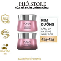 Bộ Đôi Kem Dưỡng Da Ngày Và Đêm Pond’s White Beauty Trắng Hồng Dạng Rỡ