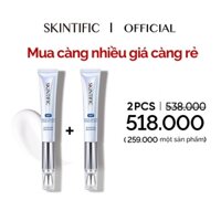 Bộ đôi Kem mắt nâng cơ đầu pha lê massage 360 độ SKINTIFIC 20g