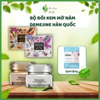 Bộ Đôi Kem Mờ Nám Demejine Hàn Quốc - Kem Dưỡng Trắng Da, Tái Tạo Da Mặt Mờ Nám Tàn Nhan Ngày Và Đêm Hàn Quốc
