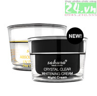 Bộ đôi Kem trị nám, dưỡng trắng da Sakura Whitening