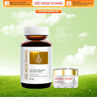 Bộ đôi kết hợp giảm nám 1 [Viên uống Sắc Ngọc Khang vi tảo lục &  Kem dưỡng da ban đêm Sắc Ngọc Khang 10g]