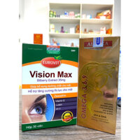 Bộ đôi kết hợp hỗ trợ thị lực Vision max và Omega 3-6-9 polvita