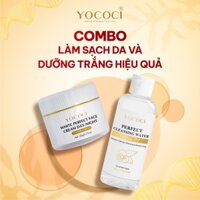 Bộ Đôi Làm Sạch Và Dưỡng Trắng Cao Cấp YOCOCI (1 nước tẩy trang 100g + 1 kem dưỡng trắng da 20g)