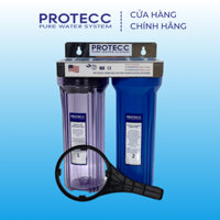 Bộ Đôi Ly Lọc Thô 10 Inch PROTECC PT105 ( 1 Trong - 1 Xanh ) Lọc Thô Nấu Ăn, Tiền Lọc, Lọc Nuôi Cá