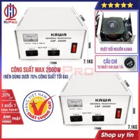 Bộ đổi nguồn 220V sang 110V-100V hoặc đổi nguồn 110V sang 220V KAWA H2Pro 2000W cao cấp, chất lượng cao-an toàn - 110V sang 220V