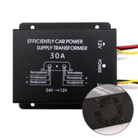 Bộ đổi nguồn 24V xuống 12V công suất lớn 30A, chính hãng, có quạt làm mát