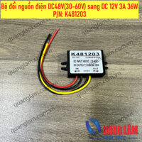 Bộ Đổi Nguồn DC48V (30V~60V) Sang DC12V 3A 36W K481203 DC48V->DC12V