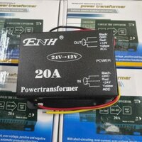 Bộ đổi nguồn điện 24V sang 12V loại 20A dùng cho ô tô