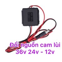 Bộ đổi nguồn điện DC 24V xuống DC 12V  lắp camera trên oto **