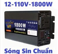 Bộ đổi nguồn inverter 12v lên 110v 1800W Sóng Sin chuẩn- Bộ chuyển đổi điện sóng sin tinh khiết 12v 1800W