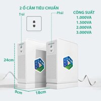 Bộ đổi nguồn (kích) 100V,110V lên 220V, Đổi điện biến áp 110V lên 220V cho nồi cơm , máy sấy tóc