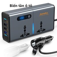Bộ đổi nguồn ô tô AEMEKU 12V/24V sang 220V 200W Bộ đổi nguồn cho ô tô