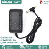 Bộ đổi nguồn sạc Adapter AC sang DC 5V 9V 12V cho modem wifi, camera hành trình, TV box, thiết bị điều khiển và các thiết bị gia dụng chân sạc tròn