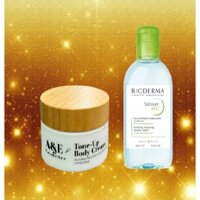 Bộ đôi Nước tẩy trang dành cho da hỗn hợp Bioderma Sebium H2O-250ml + Kem dưỡng trắng nâng tông dành cho da sau tắm trắn