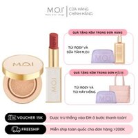 Bộ Đôi Phấn Nước Premium Baby Skin Cushion Và Son Thỏi Love M.O.I