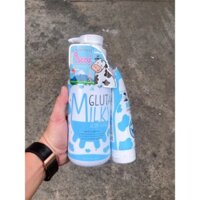 Bộ Đôi Sữa Tắm +Sữa Rửa mặt Gluta Milky thái lan