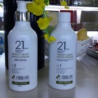 Bộ đôi tắm trắng 21 days Perfect Body White Reyou-cell 250ml