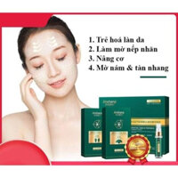 Bộ đôi tinh chất 4 IN 1 tái tạo tế bào gốc Collagen trẻ hoá làn da mịn màng và làm mờ thâm nám