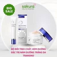 Bộ Đôi Tinh Chất, Kem Dưỡng Đặc Trị Nám Dưỡng Trắng Da Transino Nhật Bản