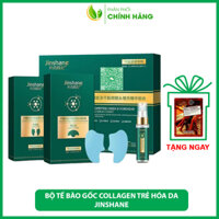 Bộ đôi tinh chất tái tạo tế bào gốc Collagen Jinshane - Jinshane, bộ tế bào gốc collagen Jinshane trẻ hóa da mờ thâm nám