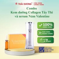 Bộ đôi toàn diện dành cho da nám - Serum đặc hiệu nám Valentine 10ml &amp; Kem dưỡng da Collagen Tây Thi 30g
