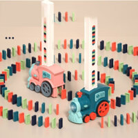 Bộ Domino Có Xe Lửa Sắp Xếp Domino Tự Động Với Tiếng Nhạc Vui Nhộn Cho Bé