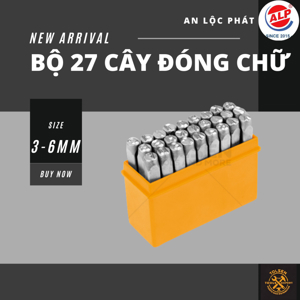 Bộ đóng 27 chữ cái Tolsen 25101 (Đen)