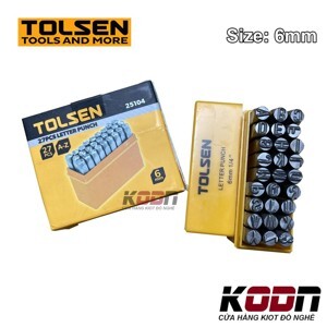 Bộ đóng 27 chữ cái Tolsen 25104 (Đen)