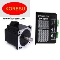 Bộ động cơ bước 2 pha size 86 moment 4.5Nm DM860H + 86BYGH4504A