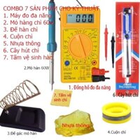 Bộ Đồng hồ đo vạn năng DT 830D và 6 dụng cụ hàn chì