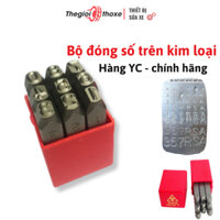 Bộ đóng số kim loại - Thương hiệu YC - Dụng cụ đục số trên sản phẩm chuyên nghiệp - Thế Giới Thợ Xe