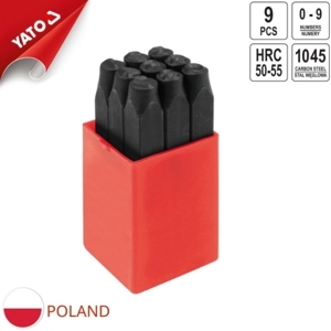 Bộ đóng số Yato YT-6855 9 chi tiết