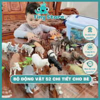 Bộ Động Vật 58 Chi Tiết Cho Bé Đồ Chơi Mô Hình Động Vật, Thú Rừng SP000023