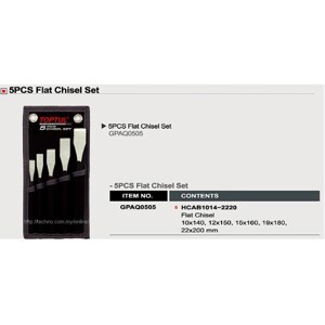 Bộ đột dẹt 5 cái GPAQ0505