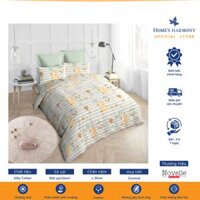 Bộ drap, áo gối kèm mền chần Cotton tổng hợp Novelle Home Silky Cotton