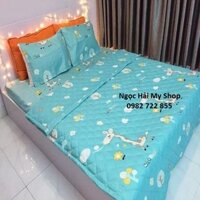 Bộ drap giường cotton poly (chọn mẫu)