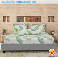 Bộ Drap Gối Cotton Hoa Thắng Lợi mẫu 2 - Chính hãng - 180x200cm