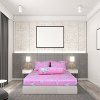 Bộ Drap Gối Cotton Hoa Thắng Lợi mẫu V - Chính hãng - 180 x 200