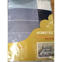 BỘ DRAP GỐI COTTON HOMETEX  160x200x25cm